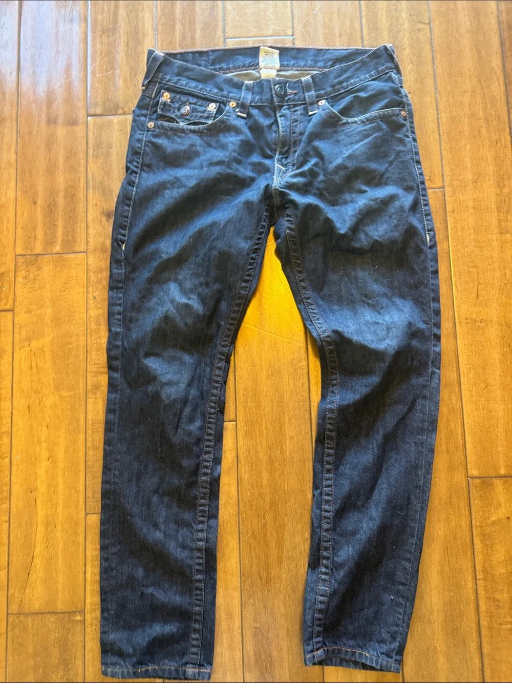 True Religion Men's Indigo Slim Straight Jeans 33x30